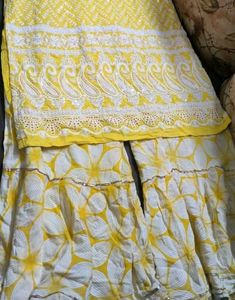 Yellow Floral Print Dress