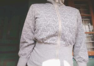 Y2k Grey Sinched Jacket