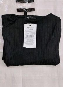 🔥 SHEIN Black Cut-Out Slit Midi – LAST ONE! 🔥