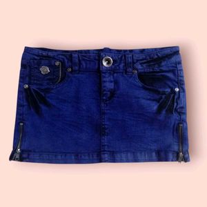 Only Royal Blue Denim Skirt