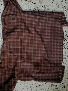 Brown Plaid Flannel Shirt