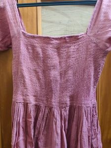 Pink Fit And Flare Dress