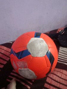 Orange and Blue Soccer Ball