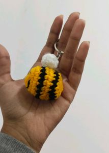 Crochet Bee Keychain 🐝