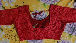 Red Embroidered Blouse