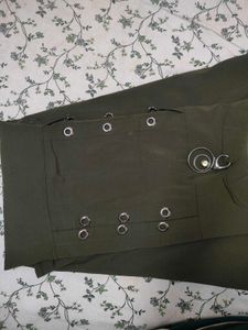 Olive Green Casual Dress