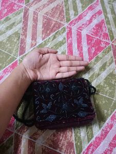 Vintage Beaded Velvet Purse