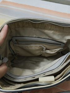 Branded Van Hussain Cream Handbag