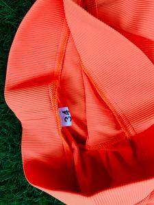 Orange Colored Active Wear Set