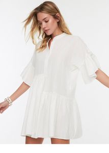 White Buttondown Dress