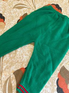 Green Kids Woollen Pyjama