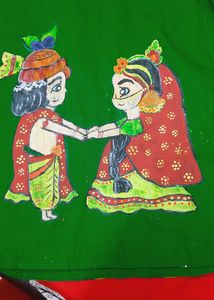 Hand Painted 🎨 ✨️ 😍 Radha Krishna
