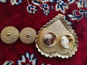 Golden Haldi Kumkum Dani