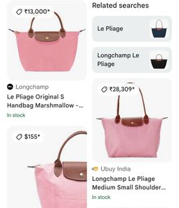 Long champ hand bag for her