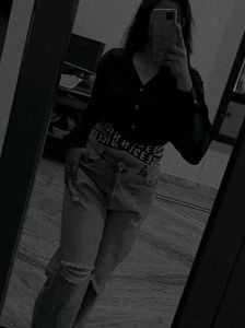 Black Top With Attached Belt