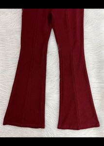 Red Boot Leg Trouser