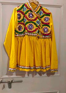Yellow 🟡 Dhoti With Kurta For Navratri Festival