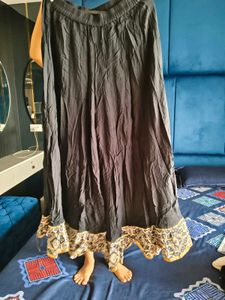Ethnic Black flared  palazzo pant..