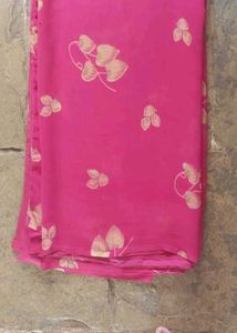 Magenta Georgette Saree