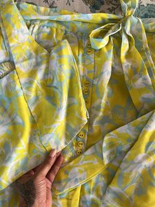 Neon Top Skirt Set