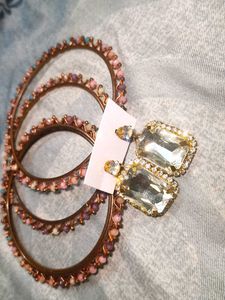Purple Embellished Blouse With Matching Jewellery