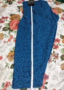 Modern Printed Blue Full Suit Set