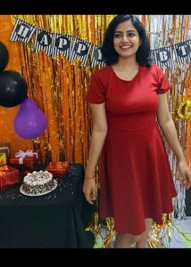 Red Fit & Flare Dress