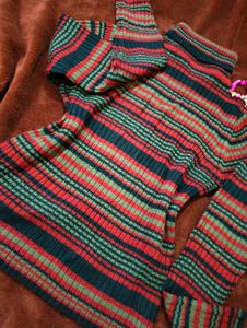 🎀Striped Turtleneck Sweater
