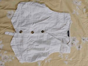 White Vest with Buttons