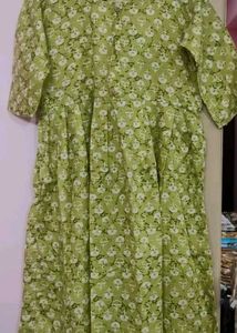 Floral Green Kurta