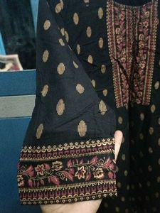 Black Polka Dot Embroidered Tunic