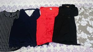 Combo For 6 Sleeveless Tops Like Summer