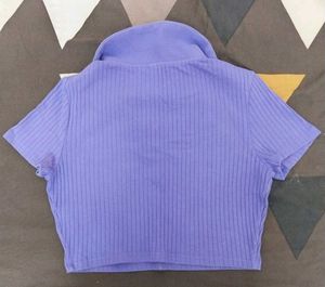 Classic Polo Crop Top