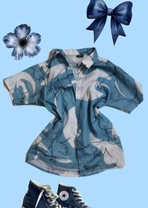 Blue Patterned Shirt