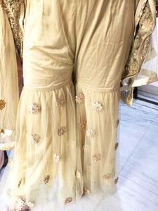 Embellished Embroidered Net Sharara Set