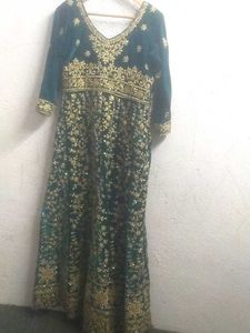 Heavy Velvet Wedding Gown
