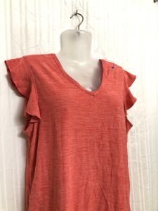 Old Navy Orange Short Sleeve Top