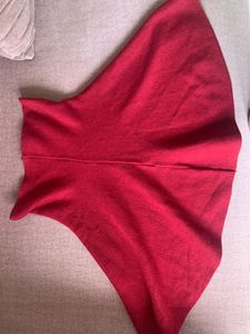 Red Mini Skater Skirt