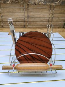 Harman Traders Stainless Steel Rolling Pin and Cha