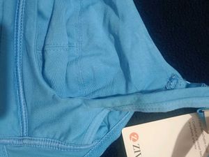 Sky Blue Cotton Bra