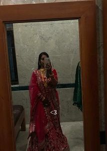 Red Embroidered Lehenga Choli