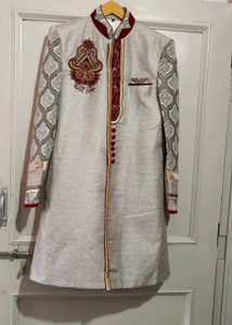 Silver Sherwani