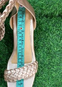 Braided Ankle Strap Heels