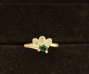 Emerald Accent Ring