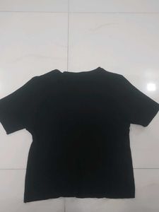 Cute Black Floral T-Shirt