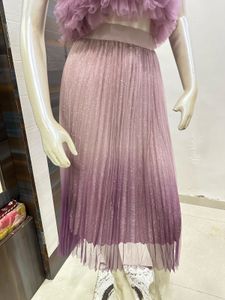 Elegant Purple Ombre skirt and top