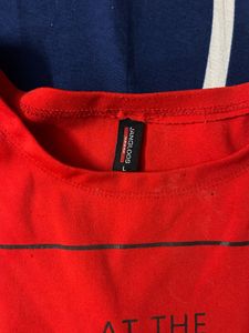 Red Crop Top For Women
