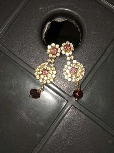 Dangling And Elegant Gemstone Earrings