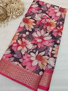 Floral Print Saree