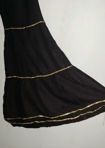 Elegant Black Ethnic bellbottom Plazzo